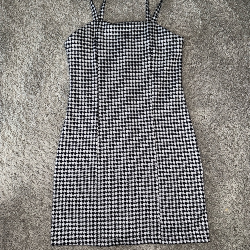 Primark Monochrome Houndstooth Dress